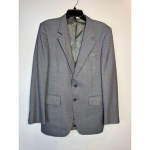 Christian Brooks Tween Blazer Suit Jacket Mens 42L Grey 2 Button Professional